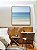 Quadro Quadrado Mar Azul Praia Relaxante Céu Claro Canvas Moldura - Imagem 4