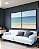 Duo de Quadros Mar Azul Praia Relaxante Céu Claro Canvas Moldura - Imagem 2