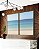 Duo de Quadros Mar Azul Praia Relaxante Céu Claro Canvas Moldura - Imagem 3