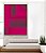 Quadro Vertical Abstrato Mosaico Geométrico Degradê Rosa Canvas Moldura - Imagem 2