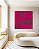 Quadro Quadrado Abstrato Mosaico Geométrico Degradê Rosa Canvas Moldura - Imagem 5