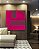 Quadro Quadrado Abstrato Mosaico Geométrico Degradê Rosa Canvas Moldura - Imagem 1