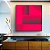 Quadro Quadrado Abstrato Mosaico Geométrico Degradê Rosa Canvas Moldura - Imagem 2