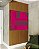 Quadro Quadrado Abstrato Mosaico Geométrico Degradê Rosa Canvas Moldura - Imagem 3