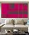 Trio de Quadros Estilizados Abstrato Mosaico Geométrico Degradê Rosa Canvas Moldura - Imagem 5