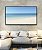 Quadro Horizontal Praia de Areia Branca Mar Calmo Azul e Céu Claro Canvas Moldura - Imagem 2