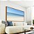 Quadro Horizontal Praia de Areia Branca Mar Calmo Azul e Céu Claro Canvas Moldura - Imagem 5