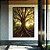 Quadro Vertical Árvore em Floresta e Luzes do Sol Natureza Canvas Moldura - Imagem 1