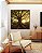 Quadro Quadrado Árvore em Floresta e Luzes do Sol Natureza Canvas Moldura - Imagem 2