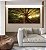 Duo de Quadros Quadrados Árvore em Floresta e Luzes do Sol Natureza Canvas Moldura - Imagem 5