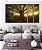 Trio de Quadros Estilizados Árvore em Floresta e Luzes do Sol Natureza Canvas Moldura - Imagem 5
