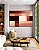 Quadro Horizontal Abstrato Geométrico Degradê Rosa Marrom Canvas Moldura - Imagem 5