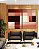 Duo de Quadros Abstrato Geométrico Degradê Rosa Marrom Canvas Moldura - Imagem 1