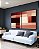 Duo de Quadros Abstrato Geométrico Degradê Rosa Marrom Canvas Moldura - Imagem 2