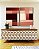 Duo de Quadros Abstrato Geométrico Degradê Rosa Marrom Canvas Moldura - Imagem 4