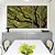 Trio de Quadros Estilizados Copa de Árvore Céu Azul Turquesa Natureza Canvas Moldura - Imagem 3