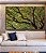 Trio de Quadros Estilizados Copa de Árvore Céu Azul Turquesa Natureza Canvas Moldura - Imagem 4