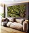 Trio de Quadros Estilizados Copa de Árvore Céu Azul Turquesa Natureza Canvas Moldura - Imagem 1