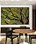 Trio de Quadros Estilizados Copa de Árvore Céu Azul Turquesa Natureza Canvas Moldura - Imagem 2