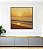 Quadro Quadrado Pôr do Sol Dourado na Praia Mar Calmo Canvas Moldura - Imagem 4