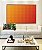 Quadro Horizontal Abstrato Geométrico Degradê Laranja Amarelo Canvas Moldura - Imagem 5