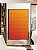 Quadro Vertical Abstrato Geométrico Degradê Laranja Amarelo Canvas Moldura - Imagem 5