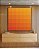 Quadro Quadrado Abstrato Geométrico Degradê Laranja Amarelo Canvas Moldura - Imagem 1