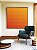 Quadro Quadrado Abstrato Geométrico Degradê Laranja Amarelo Canvas Moldura - Imagem 4