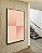 Quadro Vertical Abstrato Geométrico Degradê Tons de Rosa Canvas Moldura - Imagem 2