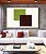 Quadro Horizontal Abstrato Geométrico Minimalista Verde Vinho Canvas Moldura - Imagem 4