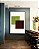 Quadro Vertical Abstrato Geométrico Minimalista Verde Vinho Canvas Moldura - Imagem 5