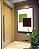 Quadro Vertical Abstrato Geométrico Minimalista Verde Vinho Canvas Moldura - Imagem 3