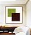 Quadro Quadrado Abstrato Geométrico Minimalista Verde Vinho Canvas Moldura - Imagem 5