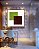 Quadro Quadrado Abstrato Geométrico Minimalista Verde Vinho Canvas Moldura - Imagem 2