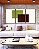 Trio de Quadros Abstrato Geométrico Minimalista Verde Vinho Canvas Moldura - Imagem 2