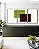 Trio de Quadros Abstrato Geométrico Minimalista Verde Vinho Canvas Moldura - Imagem 3