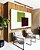 Duo de Quadros Abstrato Geométrico Minimalista Verde Vinho Canvas Moldura - Imagem 5