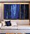 Trio de Quadros Estilizados Abstrato Tons de Azul Efeito Pintura Canvas Moldura - Imagem 5