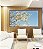 Quadro Horizontal Árvore Flores Brancas Céu Azul Paisagem Canvas Moldura - Imagem 1