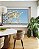 Quadro Horizontal Árvore Flores Brancas Céu Azul Paisagem Canvas Moldura - Imagem 3