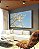 Quadro Horizontal Árvore Flores Brancas Céu Azul Paisagem Canvas Moldura - Imagem 4