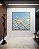 Quadro Quadrado Árvore Flores Brancas Céu Azul Paisagem Canvas Moldura - Imagem 3