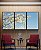 Trio de Quadros Árvore Flores Brancas Céu Azul Paisagem Canvas Moldura - Imagem 2