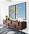 Duo de Quadros Árvore Flores Brancas Céu Azul Paisagem Canvas Moldura - Imagem 2