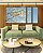 Trio de Quadros Estilizados Árvore Flores Brancas Céu Azul Paisagem Canvas Moldura - Imagem 5