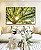 Quadro Horizontal Árvore Folhas Verdes Reflexos do Sol Paisagem Canvas Moldura - Imagem 1