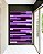 Quadro Vertical Abstrato Mosaico Geométrico Listras Rosa Roxo Lilás Canvas Moldura - Imagem 4