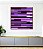 Quadro Quadrado Abstrato Mosaico Geométrico Listras Rosa Roxo Lilás Canvas Moldura - Imagem 4