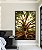 Quadro Vertical Árvore Folhas e Raízes Sol Natureza Canvas Moldura - Imagem 2