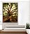 Quadro Vertical Árvore Folhas e Raízes Sol Natureza Canvas Moldura - Imagem 3